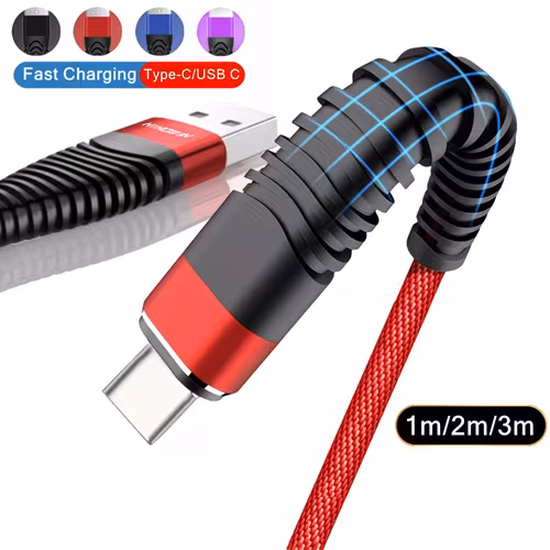 High-Speed USB Type-C Fast Charging Cable for Android Phones Compatible with Samsung, Redmi, OnePlus And Xiaomi