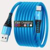 Fast Charging Type-C Charging Cable, 3.3ft/6.6ft/9.9ft Braided USB-C to USB-C Cable, Suitable for Xiaomi Redmi Oppo Oneplus And More Smartphones