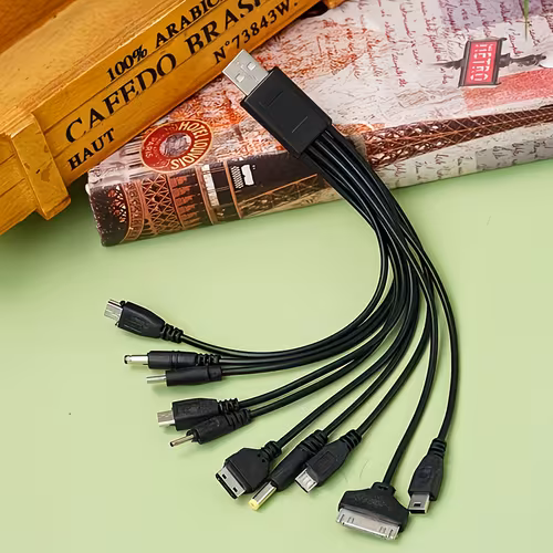 Useful Multi-functional Data Cable, One Drag Ten Data Cable, Ten-in-one Mobile Phone USB Charging Cable