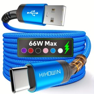 USB C Fast Charging Cable, Nylon Braided Type C Charger Cable for Samsung Huawei Xiaomi Redmi Oppo Oneplus for Iphone 15/16 Series And More Smartphone Charging Data Synchronization Cable