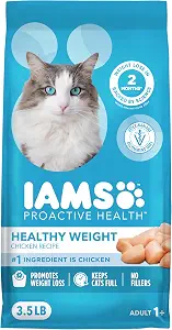 IAMS Proactive Health Healthy Weight Dry Cat Food, Chicken, 3.5 lb