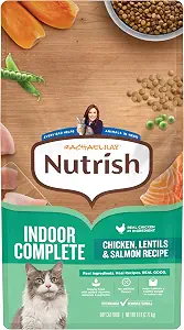 Nutrish Indoor Complete Dry Cat Food, 6 lb. Bag (Rachael Ray)